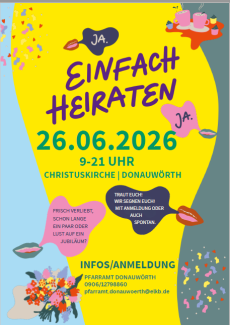 Segnung von Paaren in der Christuskirche am 26.6.26
