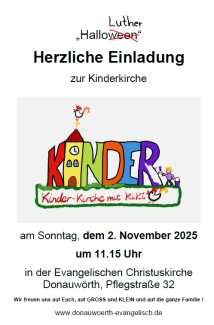 Kinderkirche am 2. November 2025