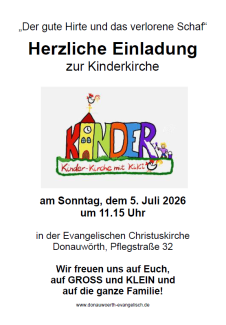 Kindergottesdienst mit Familie