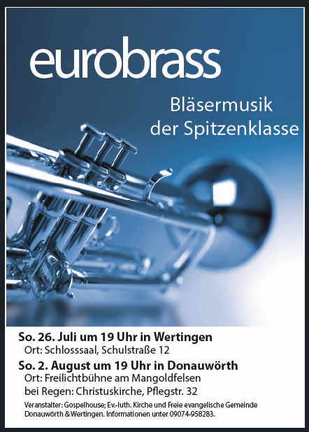 Eurobrass 2. August Freilichtbühne Donauwörth